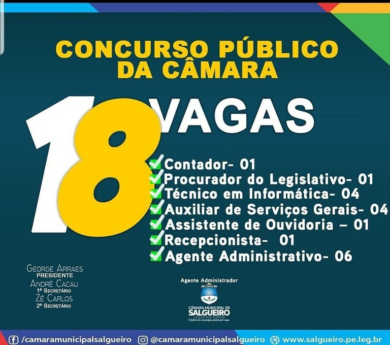 Concurso Público Da Câmara Municipal De Salgueiro Está Mais Perto De ...