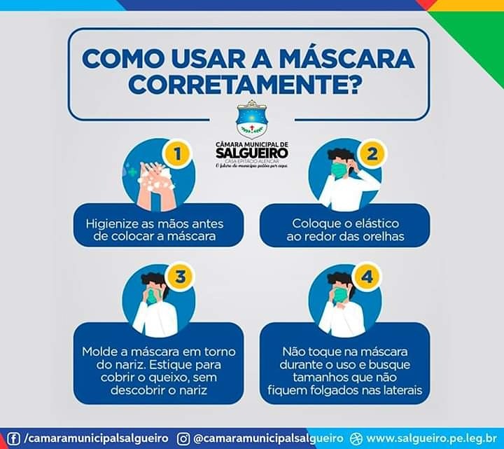 Como usar a máscara de forma correta