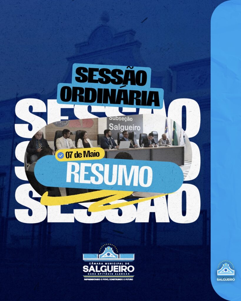 RESUMO DA 12ª SESSÃO ORDINÁRIA