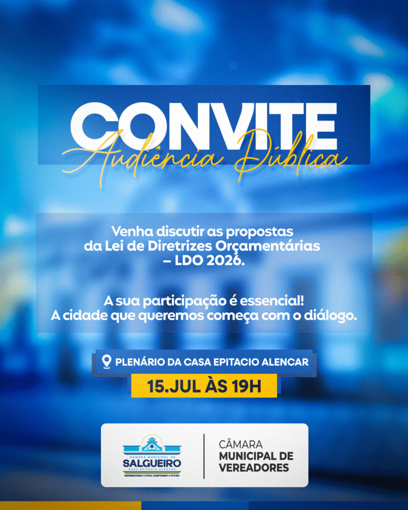 CONVITE – AUDIÊNCIA PÚBLICA