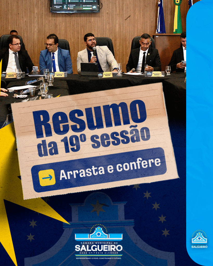 RESUMO DA 19ª SESSÃO ORDINÁRIA