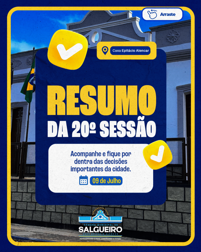 RESUMO DA 20° SESSÃO ORDINÁRIA