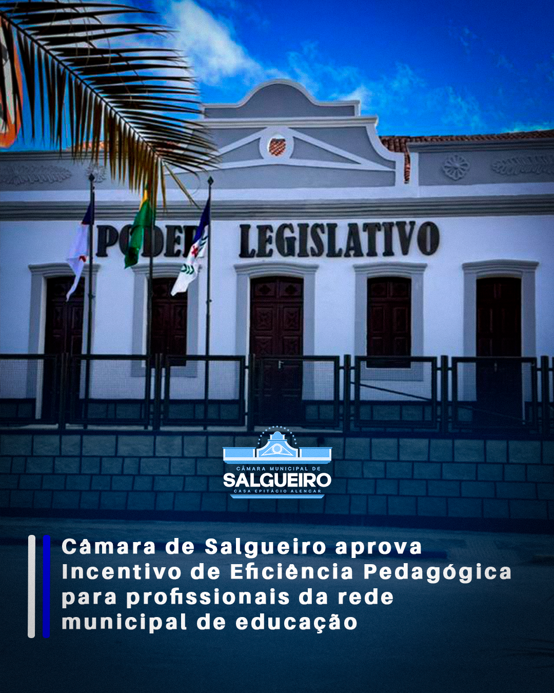 Câmara de Salgueiro aprova Incentivo de Eficiência Pedagógica para profissionais da rede municipal de educação