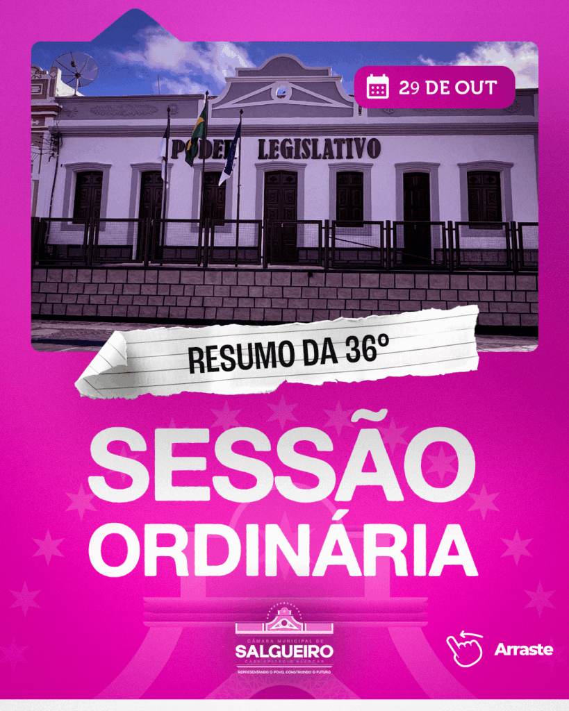 RESUMO DA 36º SESSÃO ORDINÁRIA