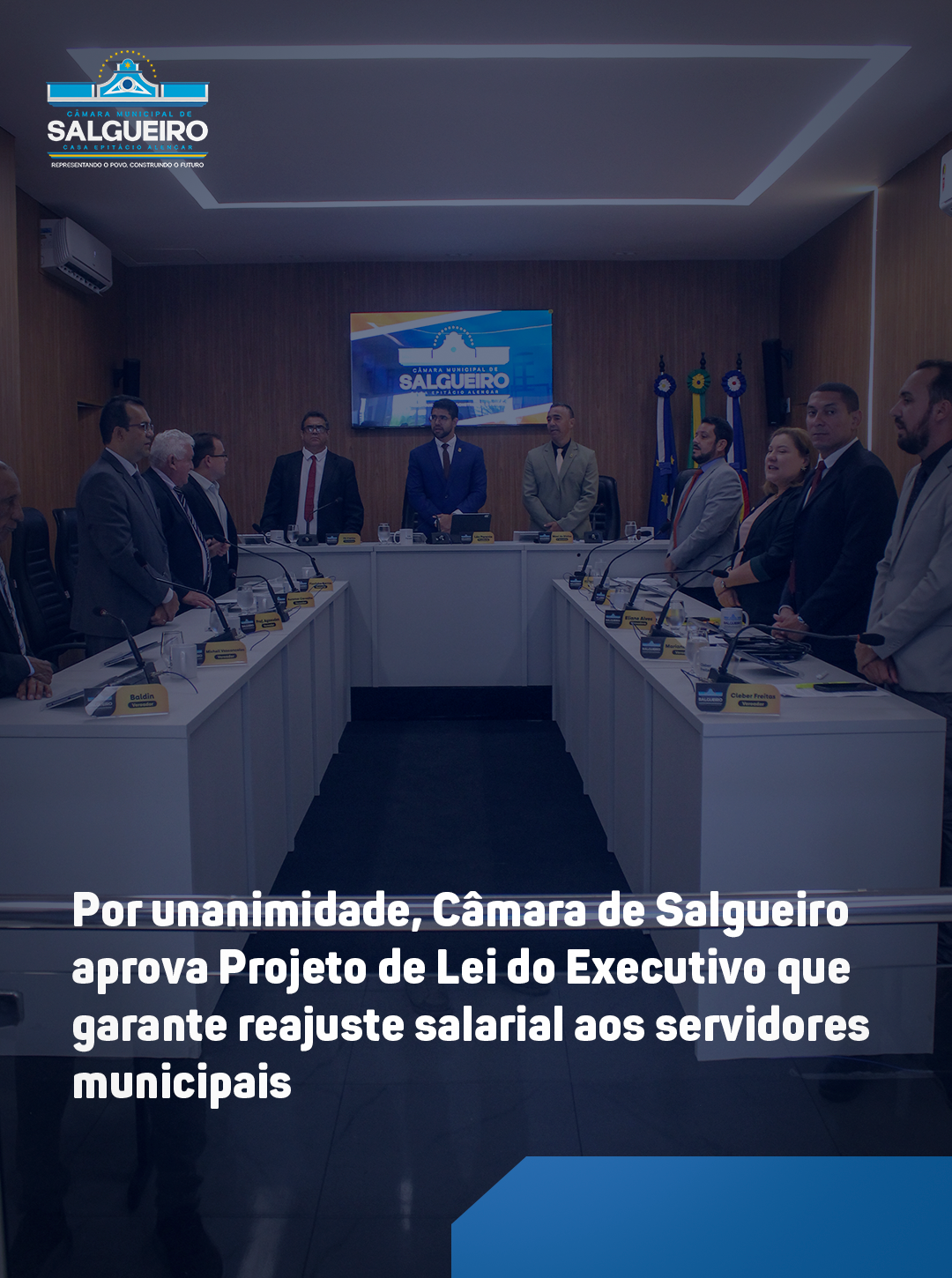 Por unanimidade, Câmara de Salgueiro aprova Projeto de Lei do Executivo que garante reajuste salarial aos servidores municipais.